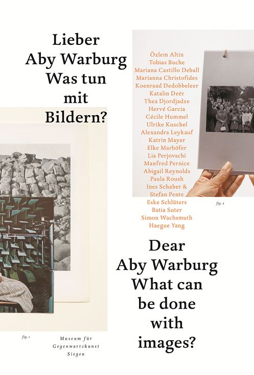 Eva Schmidt (Hg.): Lieber Aby Warburg, was tun mit Bildern? Vom Umgang mit fotografischem Material. Begleitband zur gleichnamigen Ausstellung, Heidelberg: Kehrer Verlag, 2012, 15,5 x 23 cm, 380 Seiten, broschiert, 192 Abb. in Farbe., Deutsch/Englisch, 36 Euro