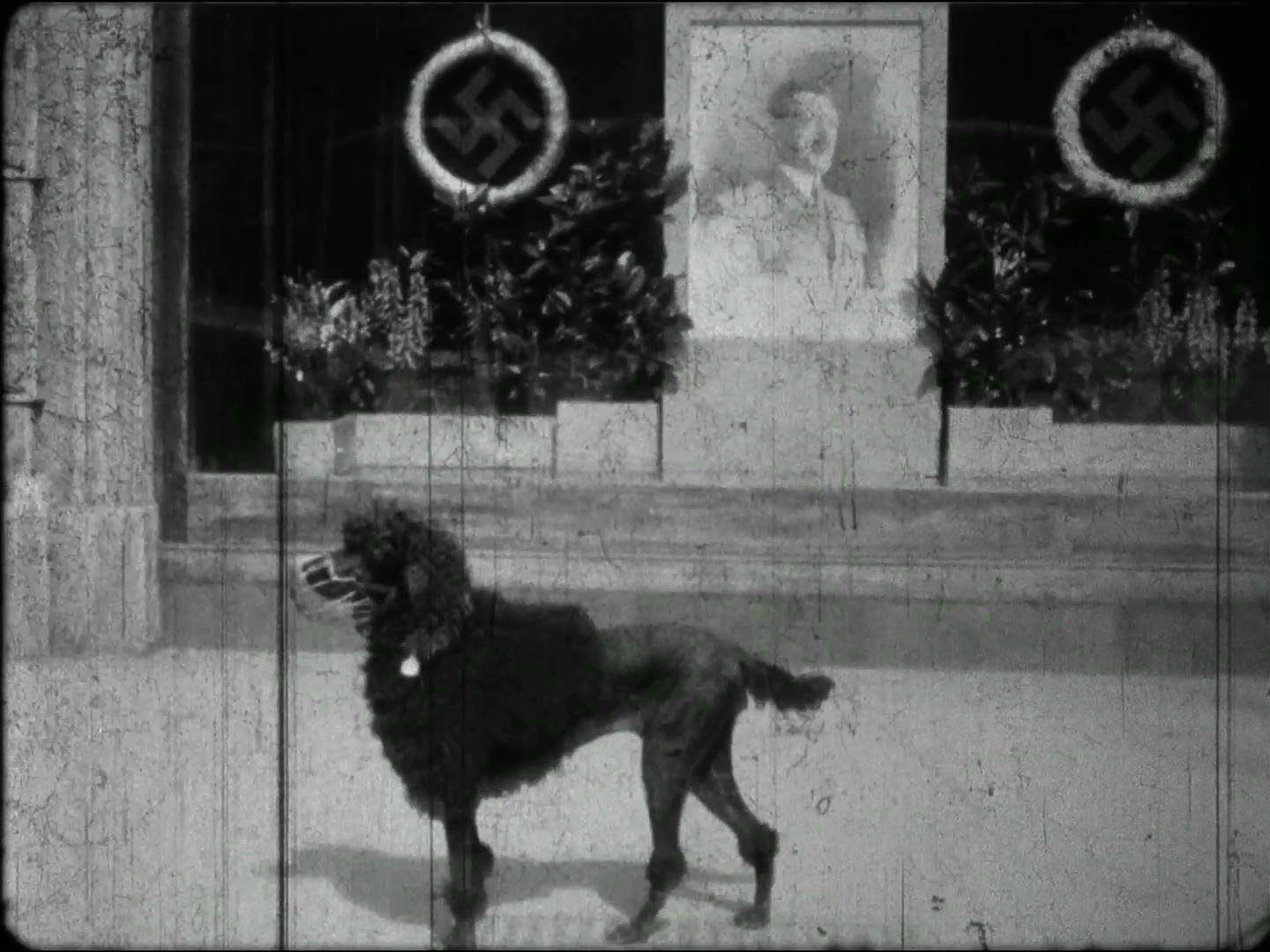 Filmstill: Vor einem „Hitleraltar“ (Loos-Haus am Michaelerplatz): AMFilmstill: Vor einem „Hitleraltar“ (Loos-Haus am Michaelerplatz): AMATEURAUFNAHMEN WIEN, FRÜHJAHR 1938 (ÖFM) http://stadtfilm-wien.at/film/104/