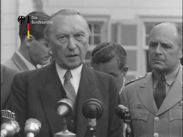 Pressekonferenz von Konrad Adenauer in Bonn 16.6.1953