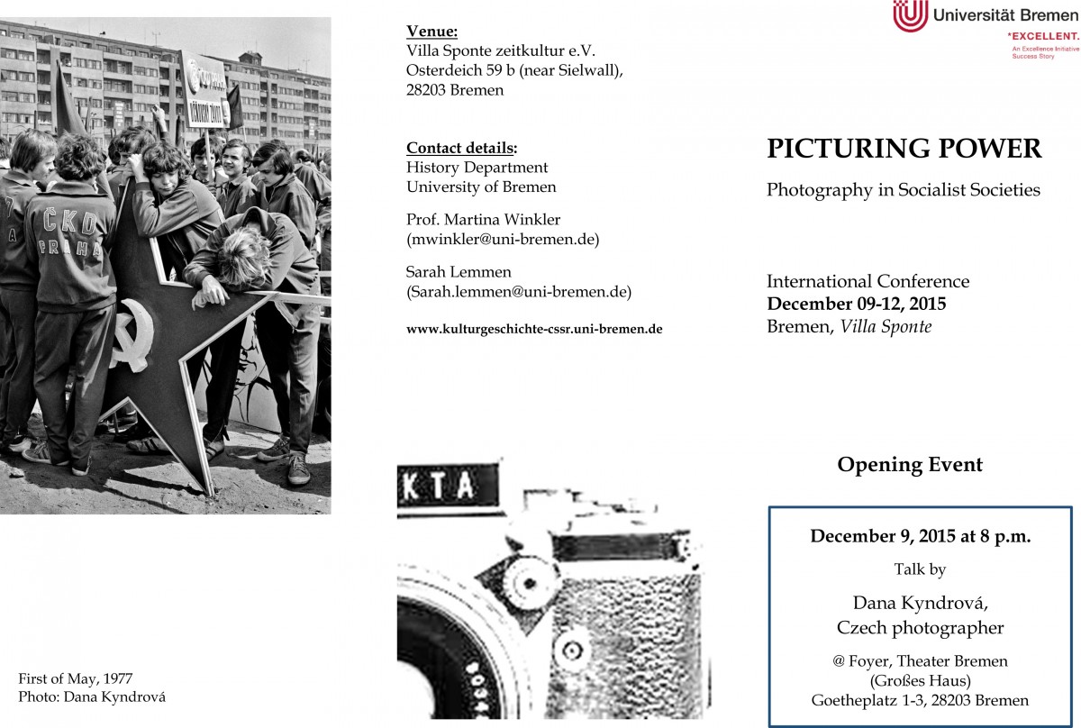 Konferenzplakat: Picturing Power, Bremen, 9.-12. Dezember 2015