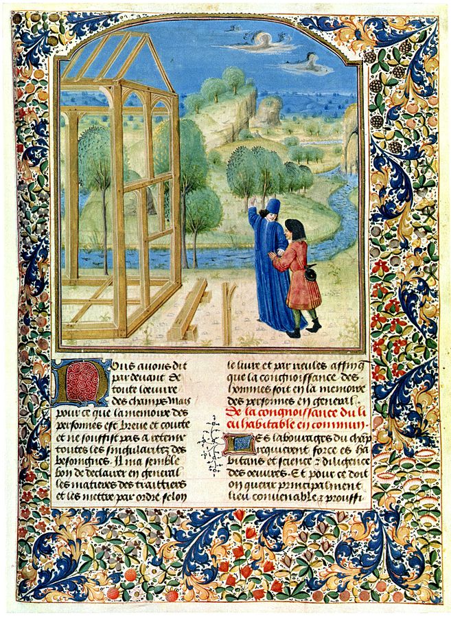 Pier de Crescenzi, Livre des prouffitz champestres et ruraulx, ca. 1480. Quelle: Wikimedia Commons https://commons.wikimedia.org/wiki/File:Profits_champetres_11.jpg, gemeinfrei