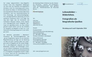 Workshop: Lebensbilder – Bilderleben