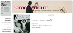 Aktuelles Heft der „Fotogeschichte“: WOZU GENDER?